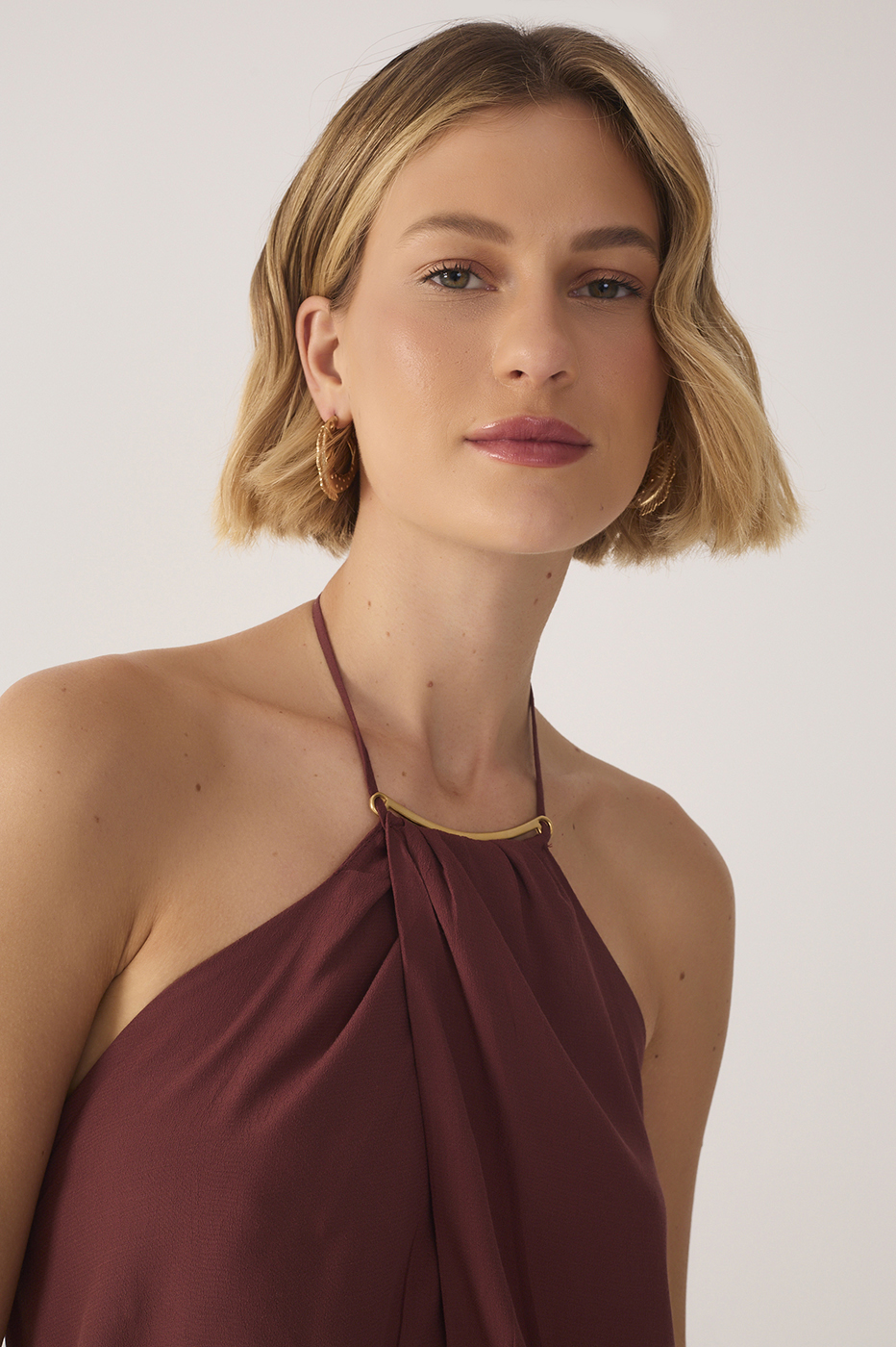 Short Crepe Wrap Dress_4