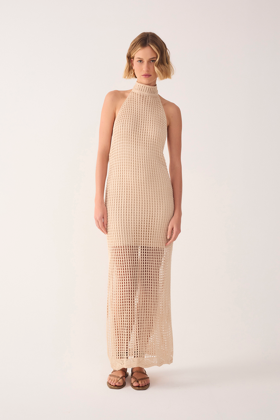 Knitted Collar Dress