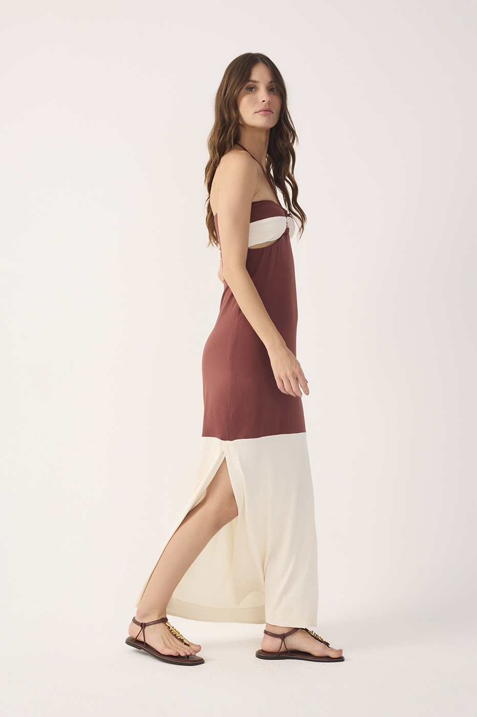Jersey Crepe Bicolor Dress_3