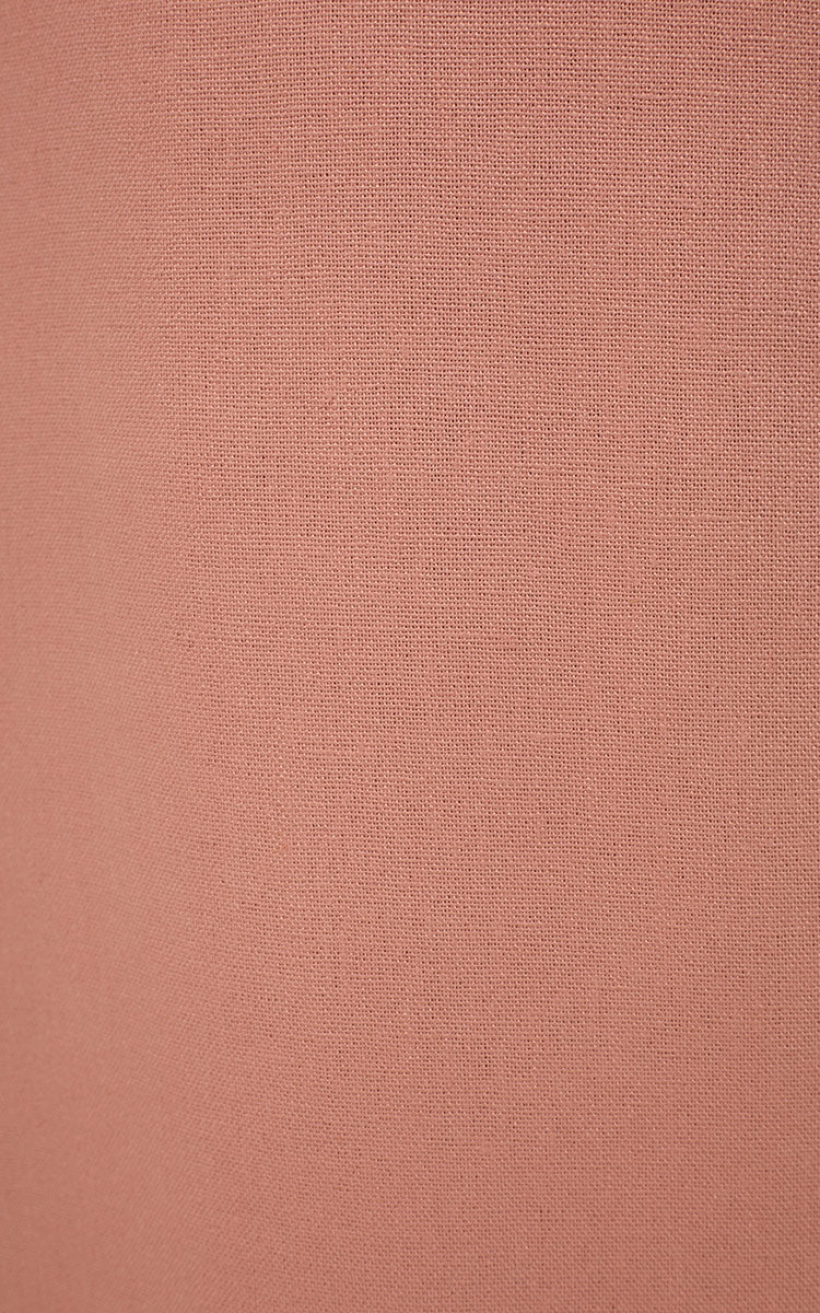 Pink Sleeveless Cut-Out Linen Midi Dress_6
