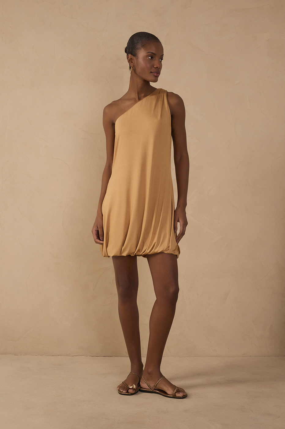 balloon mini dress mini dress with black boots Emma Balloon Mini Dress