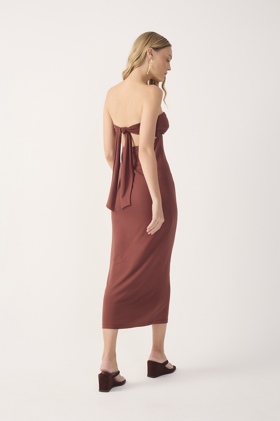 Strapless Jersey Crepe Dress_6
