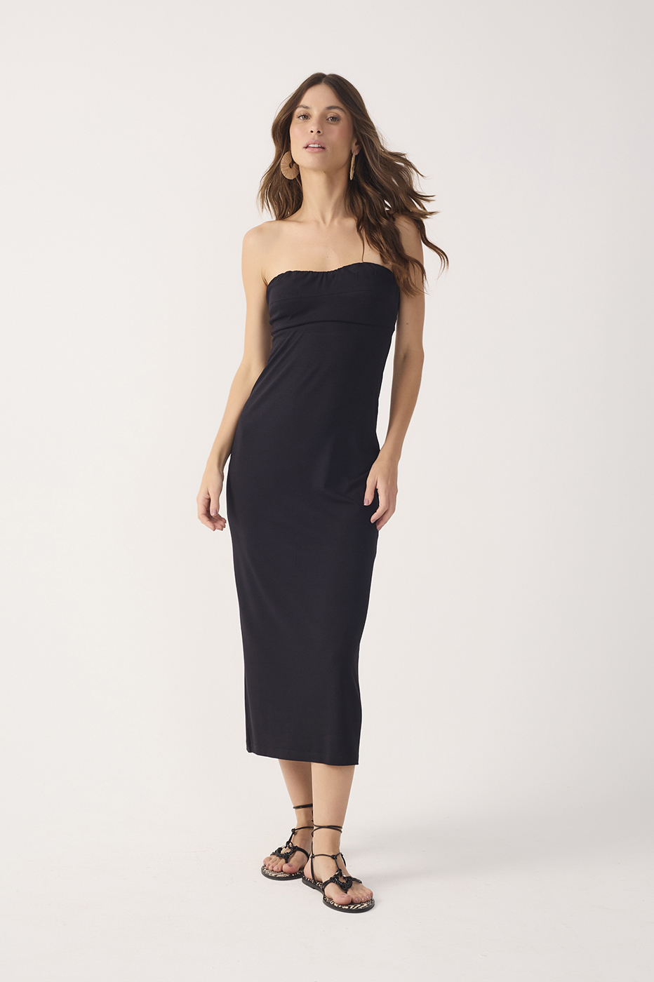 Vestido Sem Alça Malha Crepe_2