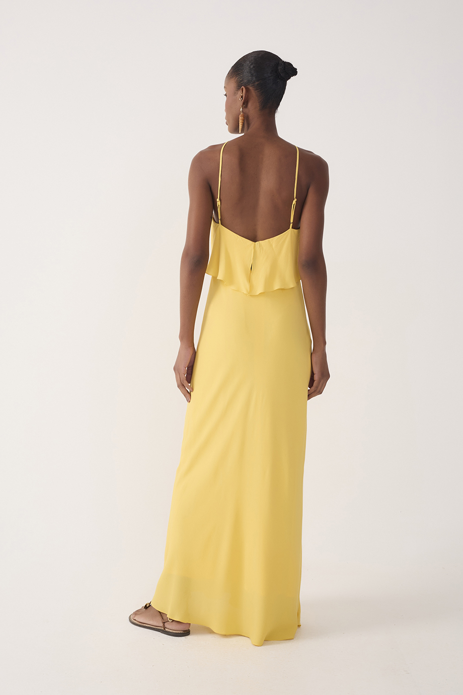 Crepe Midi Ruffled Dress_6