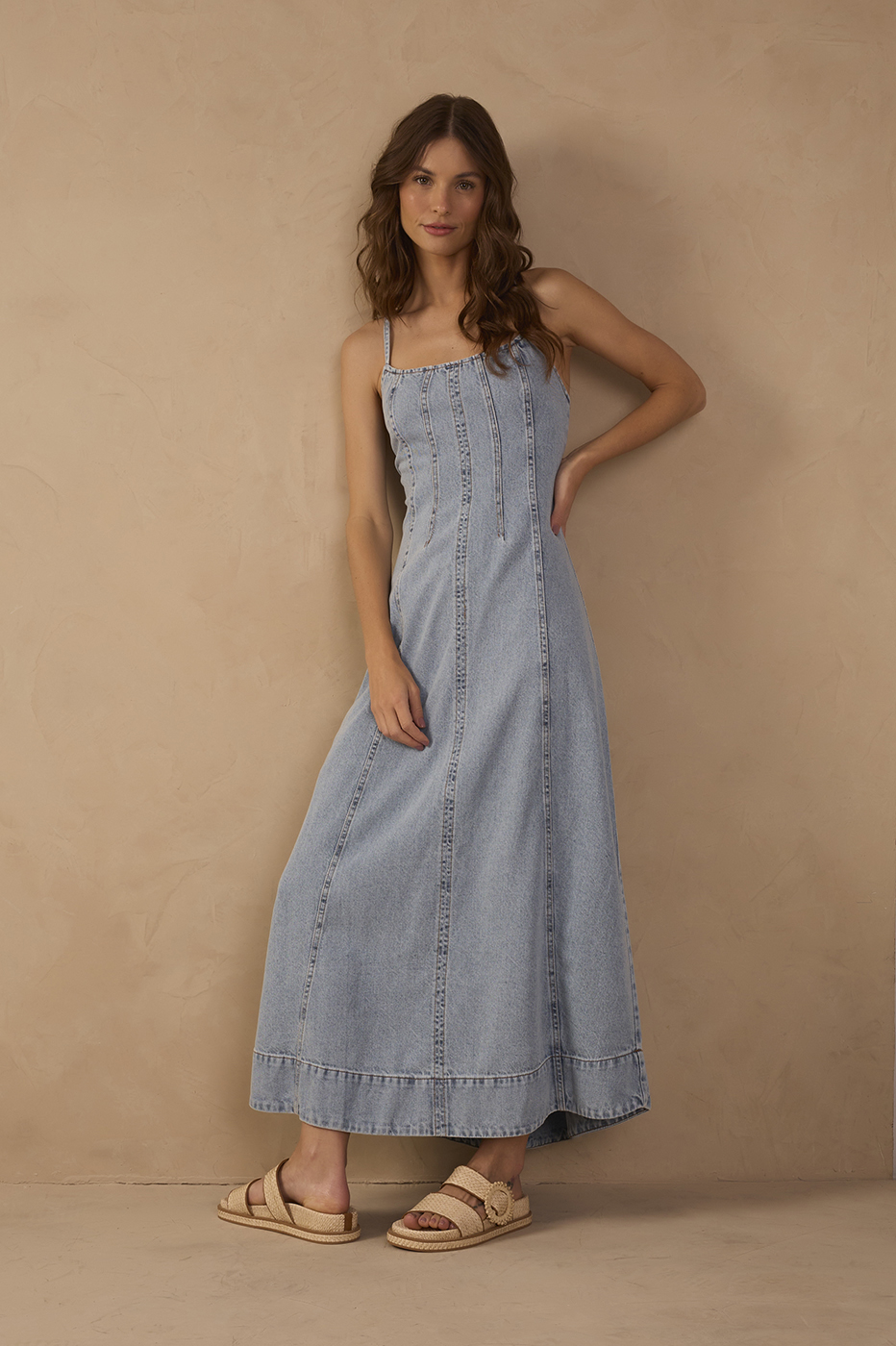 Denim Cut Out Dress_1