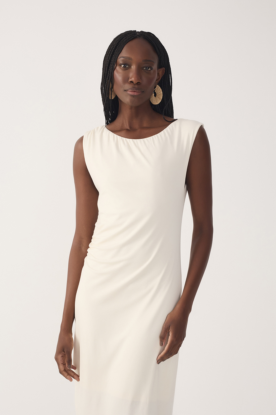 Vestido Malha Crepe Ombro A Ombro_4