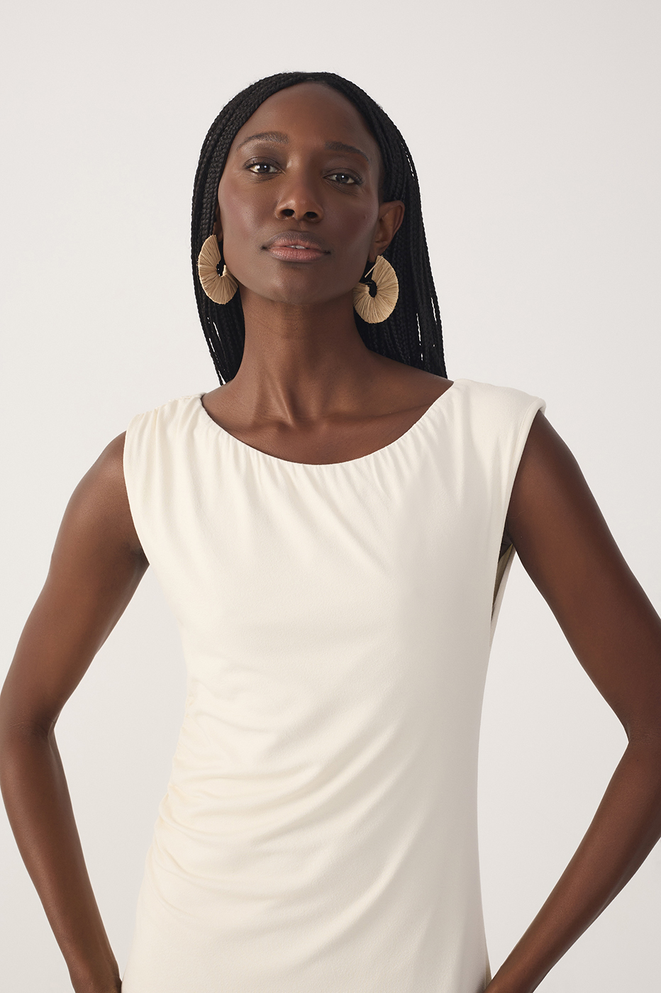 Vestido Malha Crepe Ombro A Ombro_5