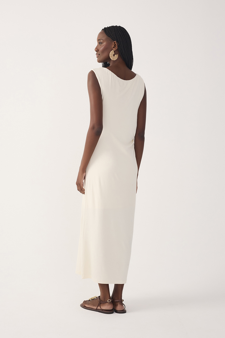 Jersey Crepe Off the Shoulder Dress_6