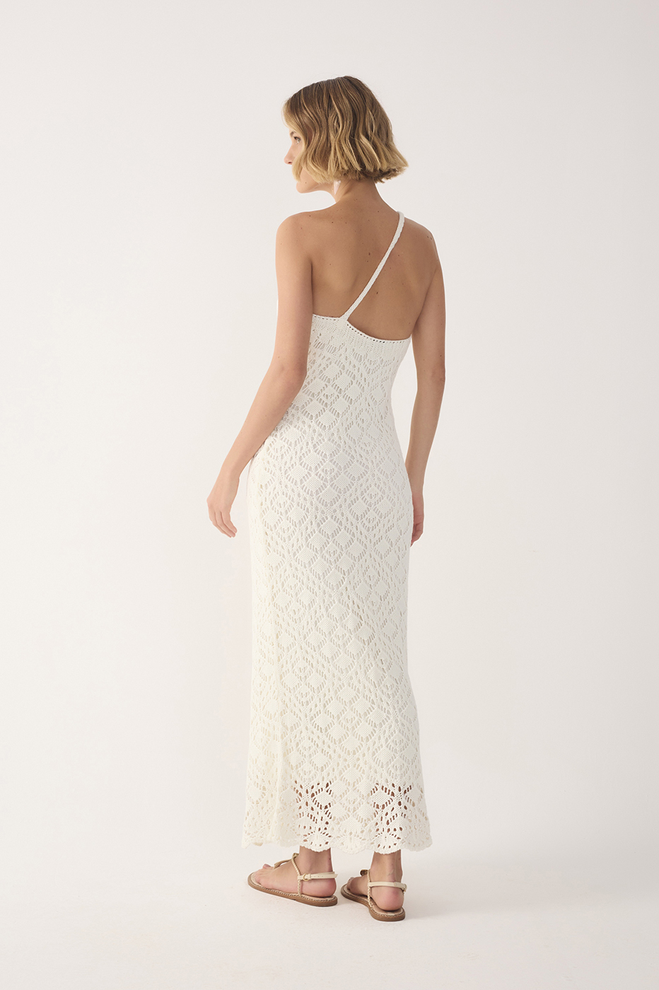 One-Shoulder Knitted Dress