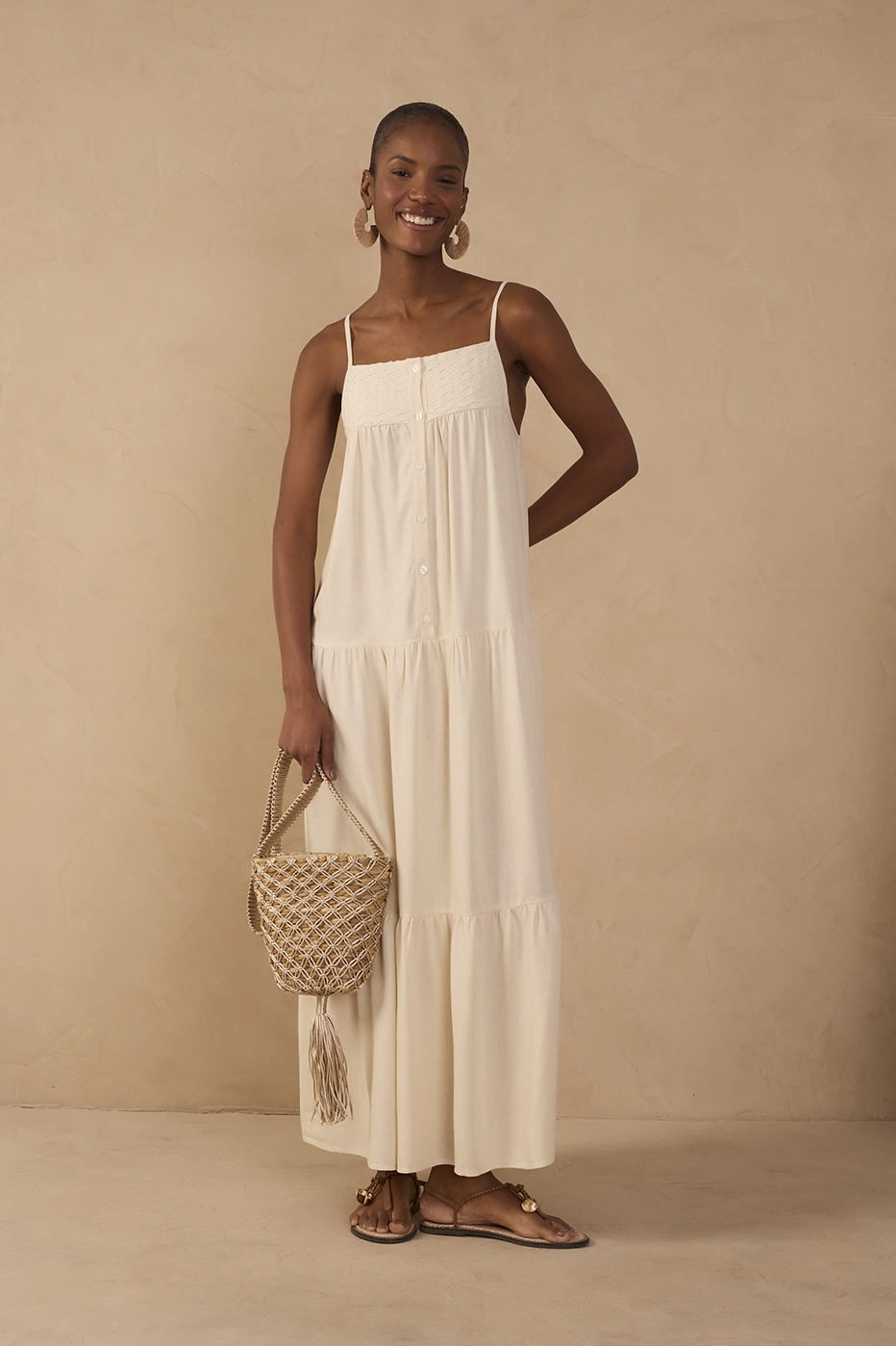 Vestido Cropped Linho Pala Bordada_1