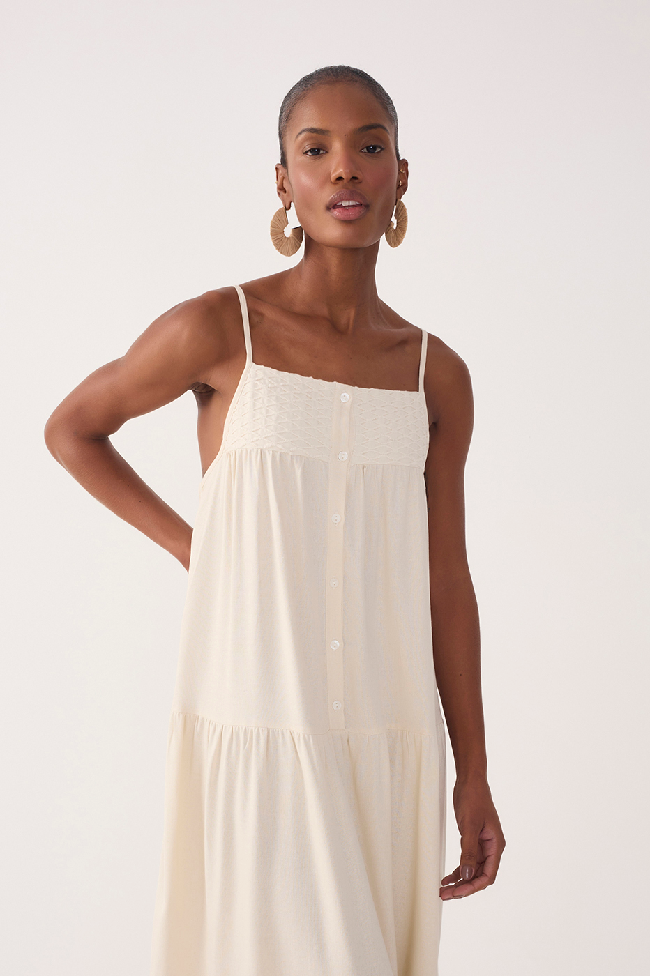 Vestido Cropped Linho Pala Bordada_5