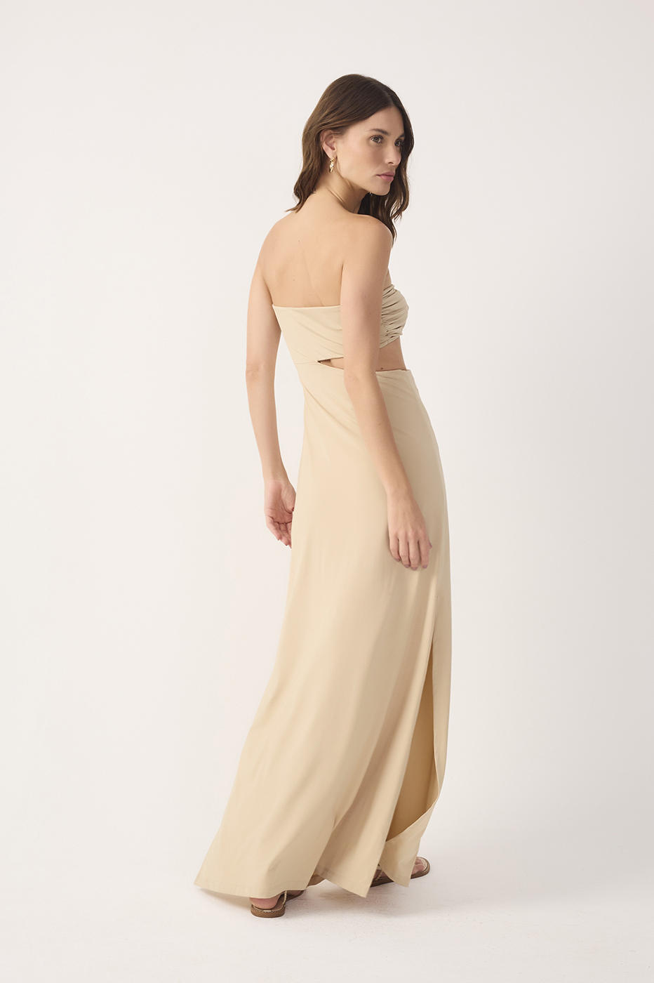 Off-White Cut-Out Jersey Shell Maxi Dress_6