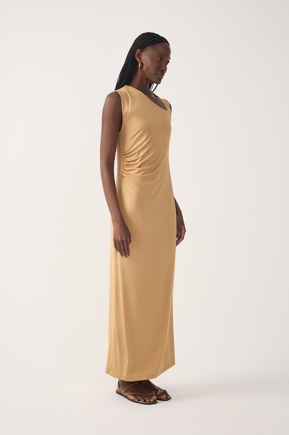 Jersey Twisted Shoulder Dress_3