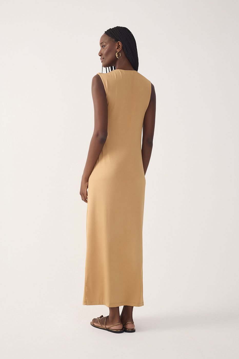 Jersey Twisted Shoulder Dress_6
