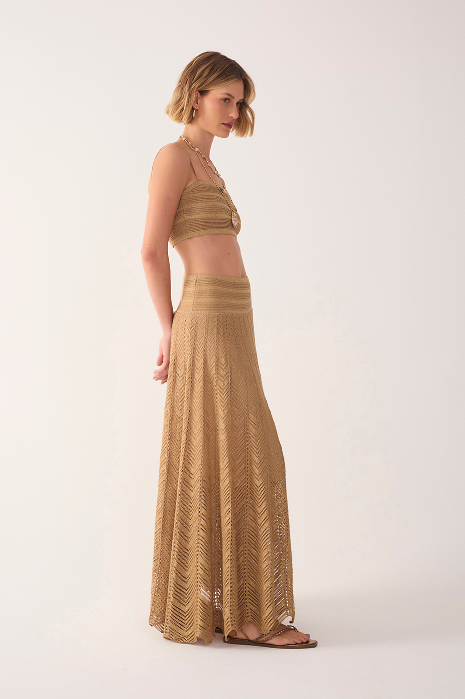 Lurex Knit Skirt Dress_3