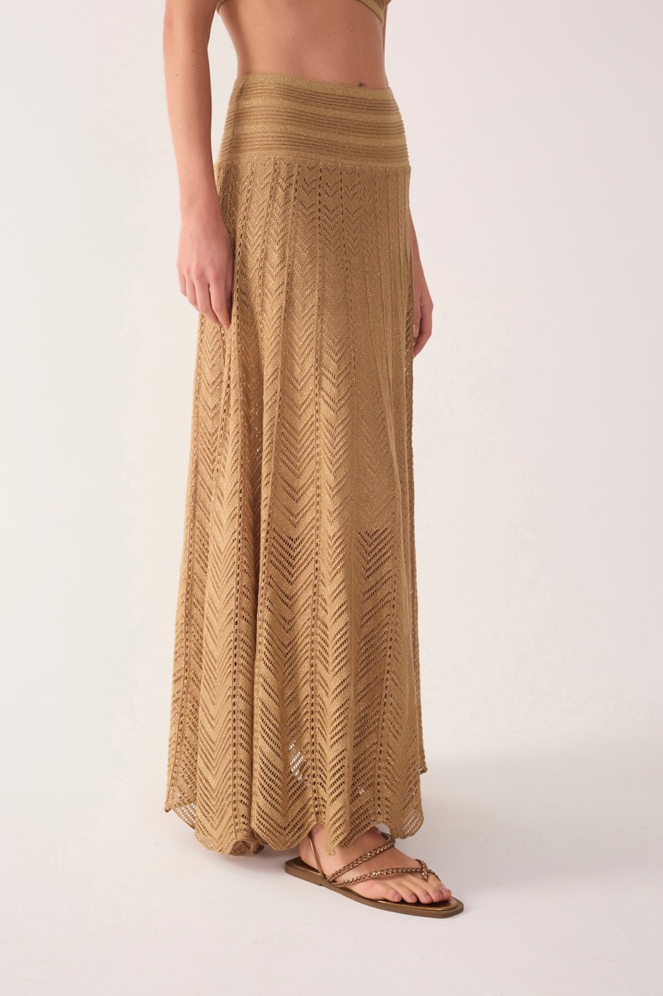 Lurex Knit Skirt Dress_4