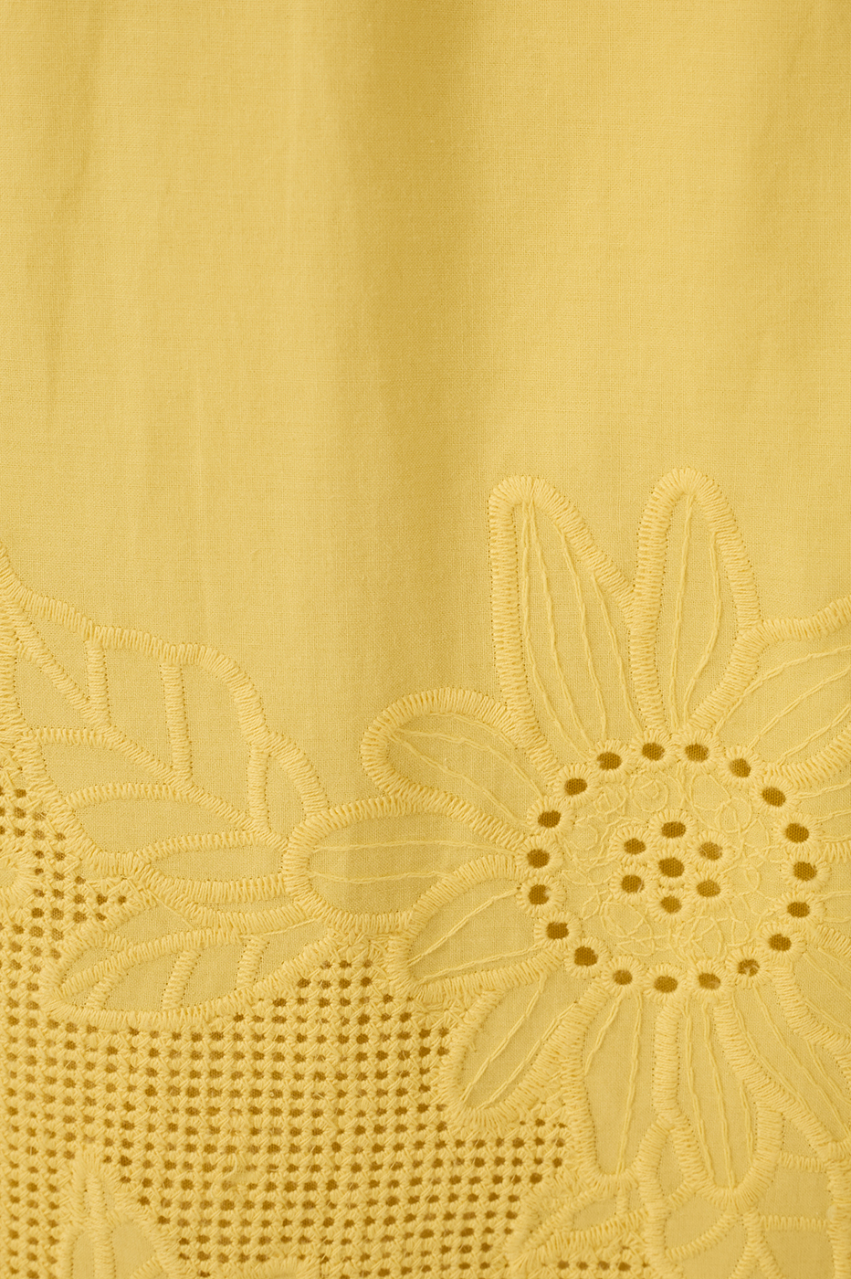 Short Cotton Embroidered Ruffled Dress_7