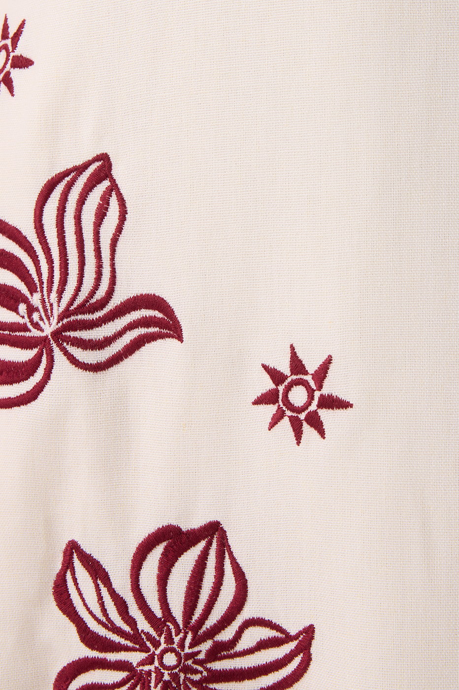Off-White Embroidered Linen Mini Dress_6