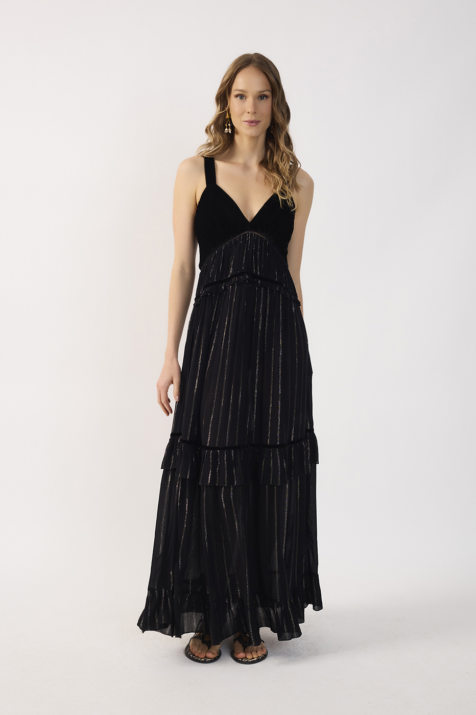 Lurex Cropped Dress Velvet_2