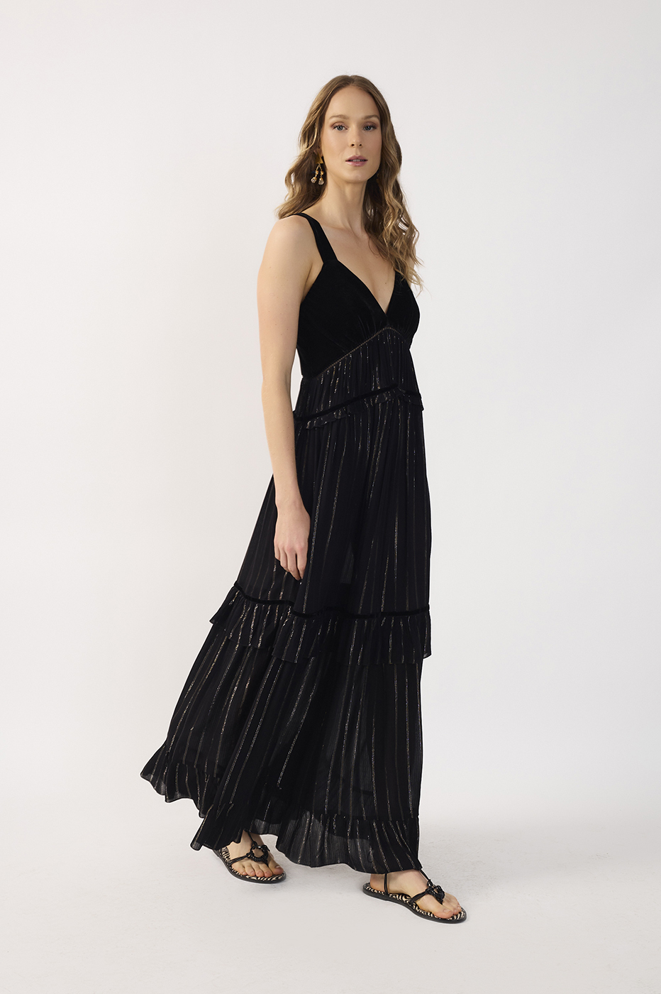 Lurex Cropped Dress Velvet_3