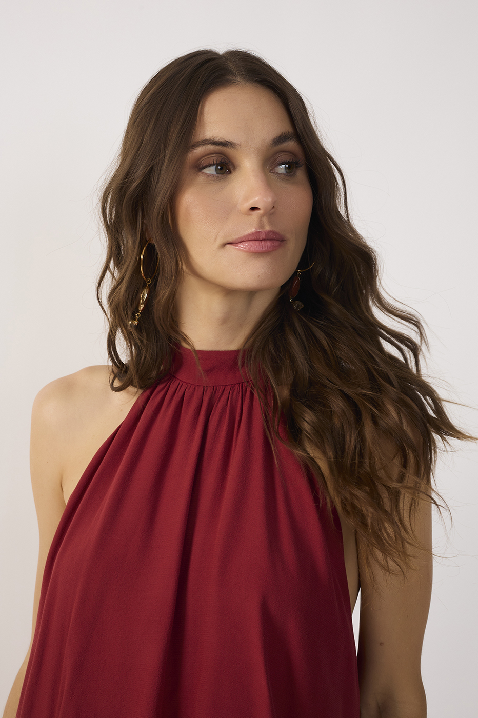 Cropped Bicolor Crepe Dress_4