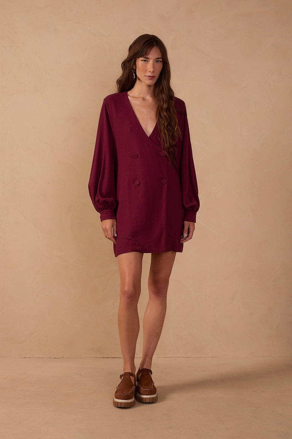 Puff-Sleeve Mini Dress_1
