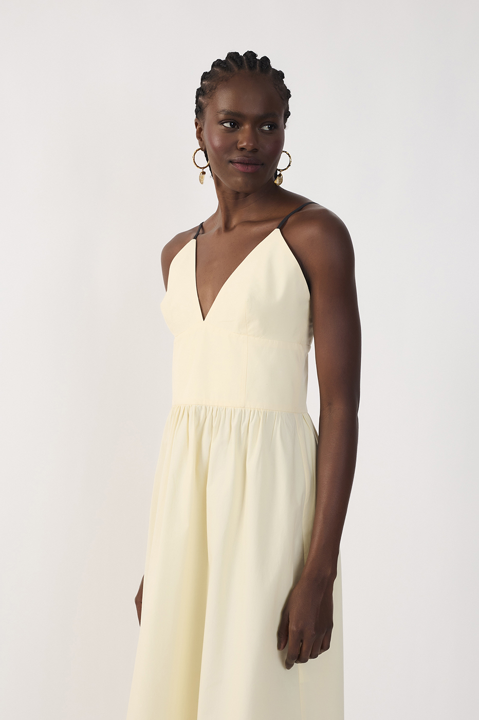 Embroidered Cotton Midi Dress_4