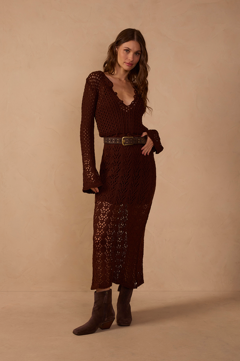 Vintage Knit Midi Dress_1