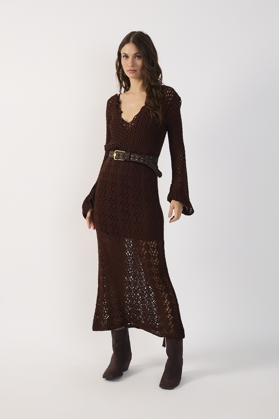 Vintage Knit Midi Dress_3