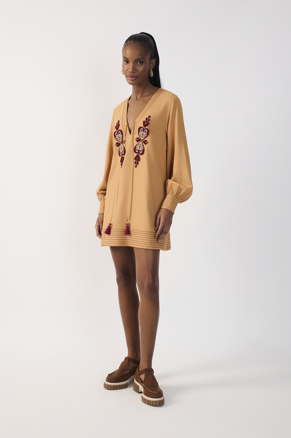Embroidered Tunic Mini Dress_3