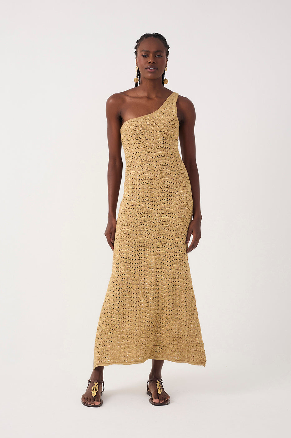 Lurex Knit Dress with Slit_2