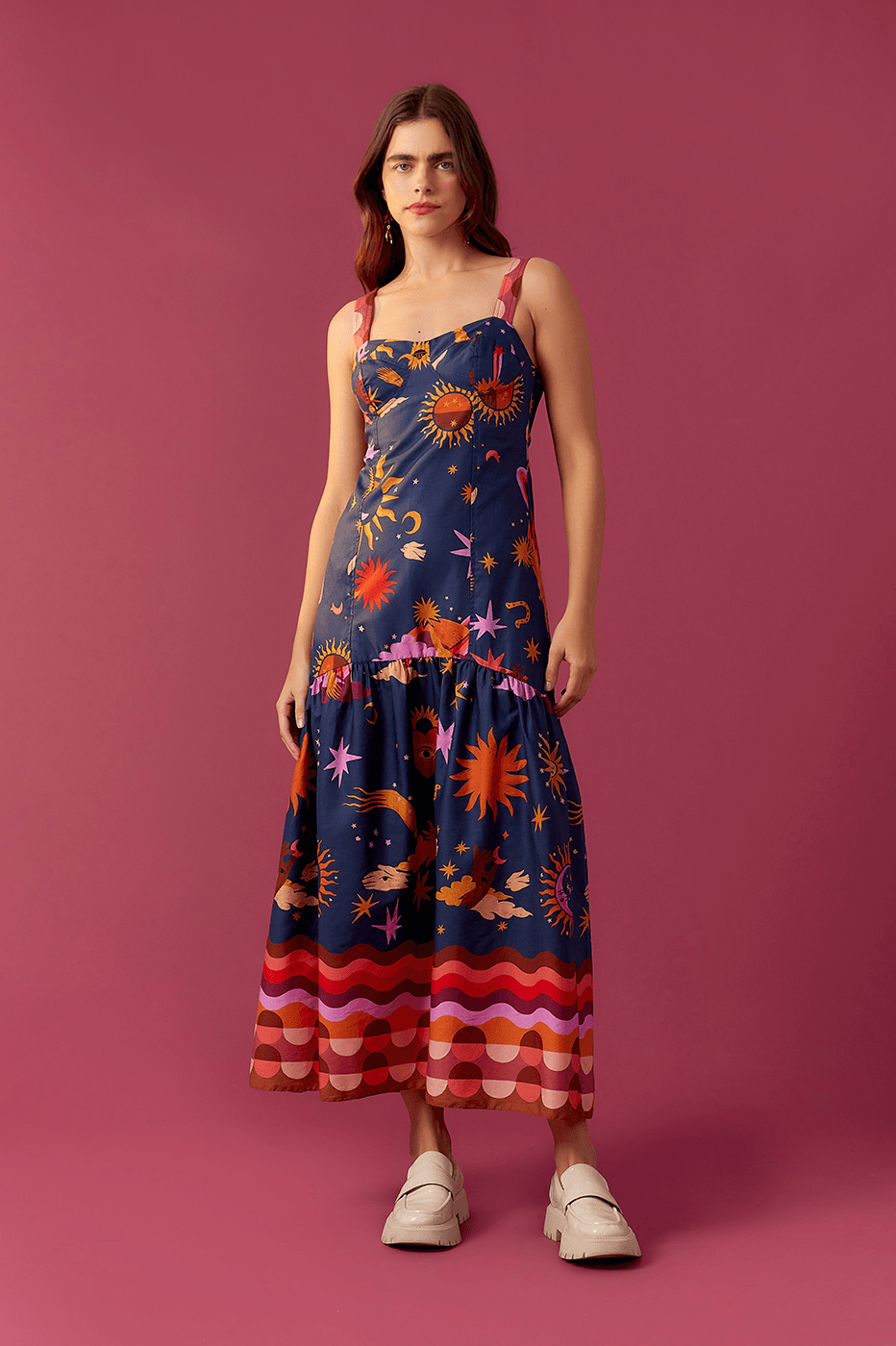 Travelers Print Maxi Dress_1