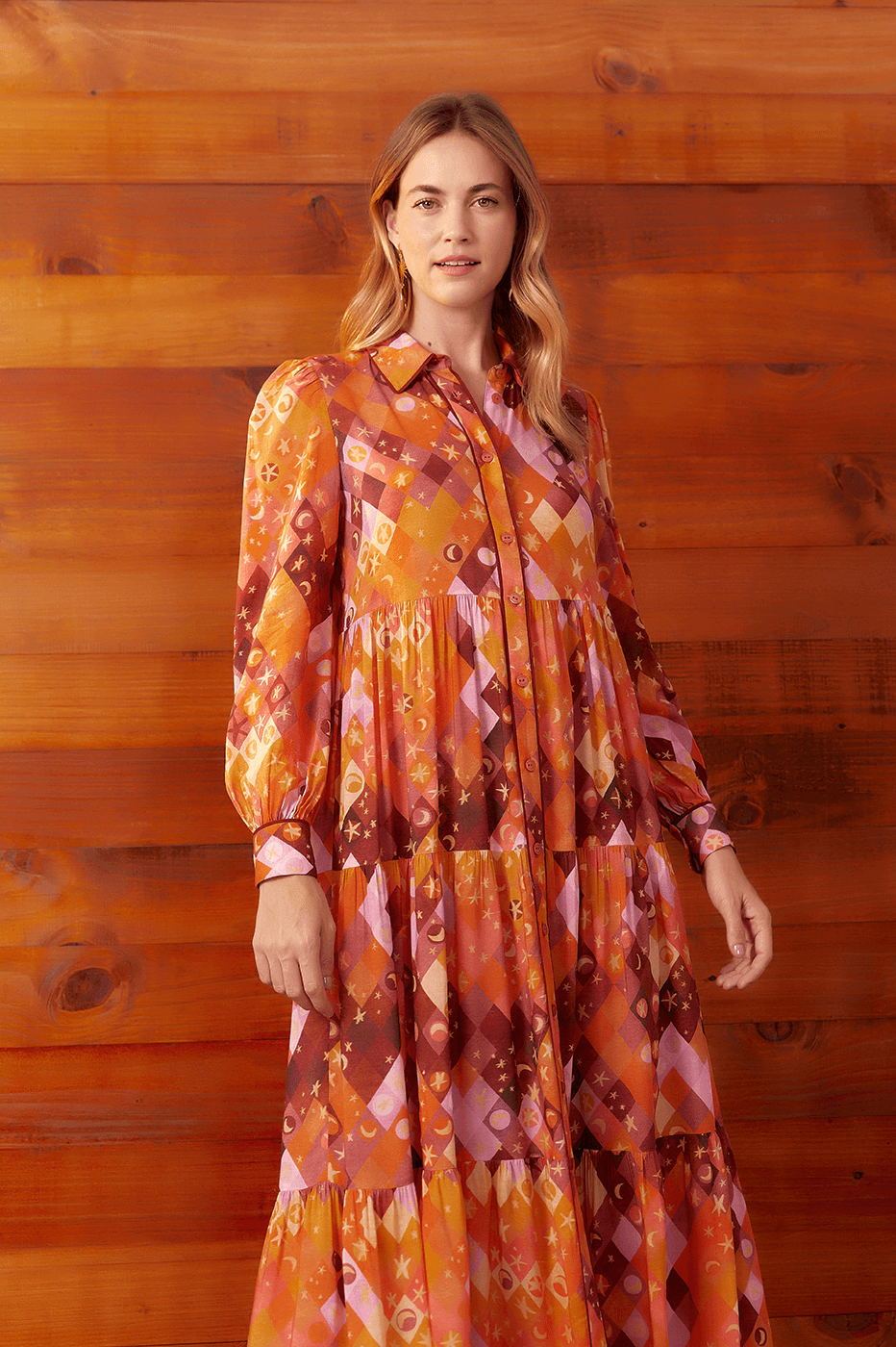 CHEMISE LUNA PRINT DRESS_4