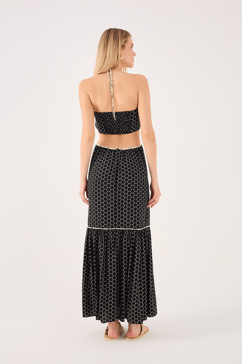 Mel Print Long Dress_5