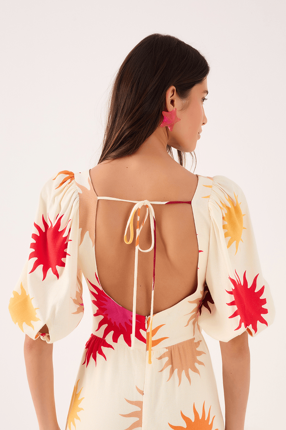 Cropped Cali Print Dress