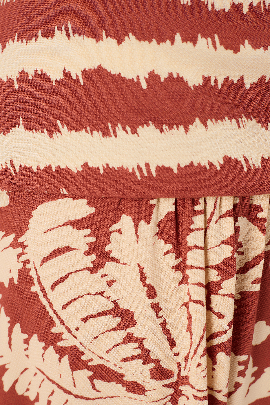 Cropped Crepe Dress In Bahia Mix Print