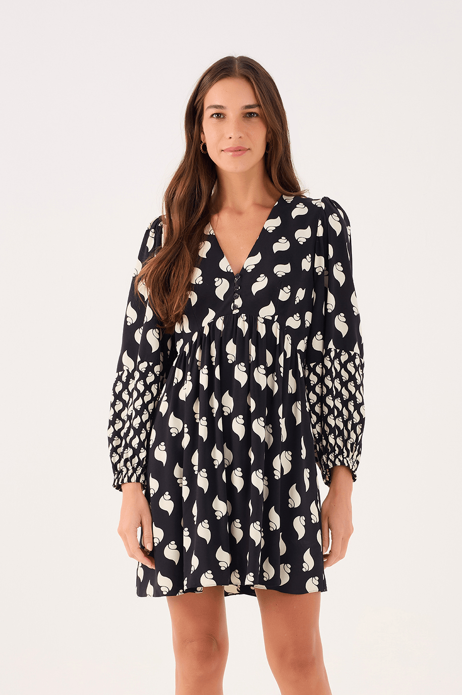 Crepe Dress In Coastal Print_2