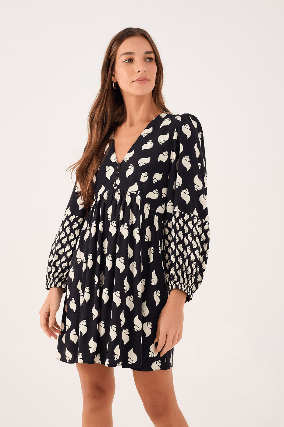 Crepe Dress In Coastal Print_3