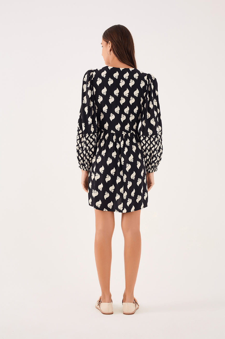 Crepe Dress In Coastal Print_5