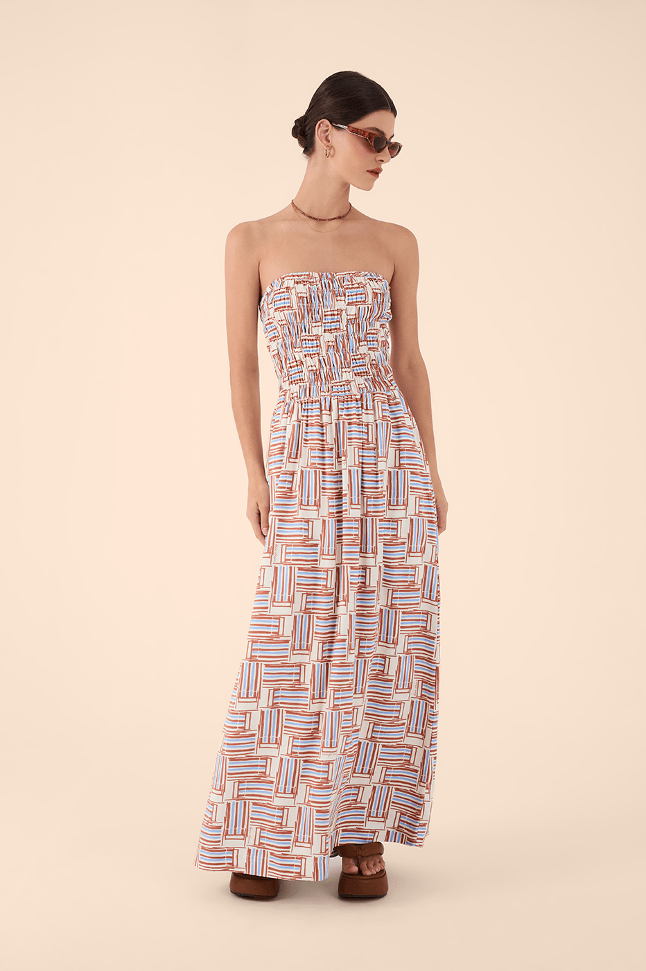 Chairs Print Maxi Dress_1