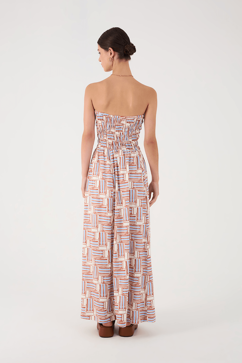 Chairs Print Maxi Dress_5