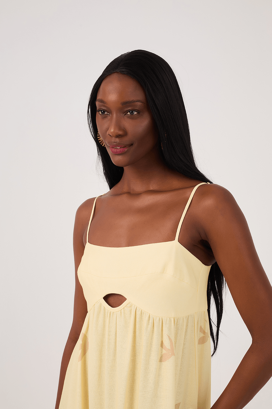 Midi Linen Sossego Print Dress_4