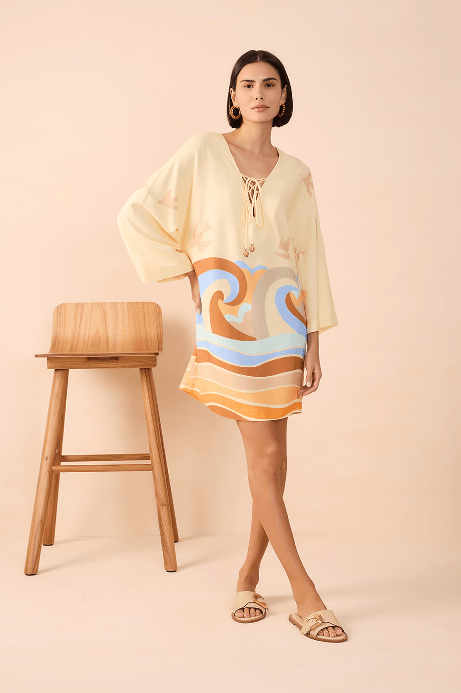 Linen Sossego Print Dress_1