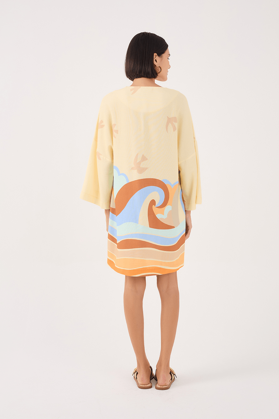 Linen Sossego Print Dress