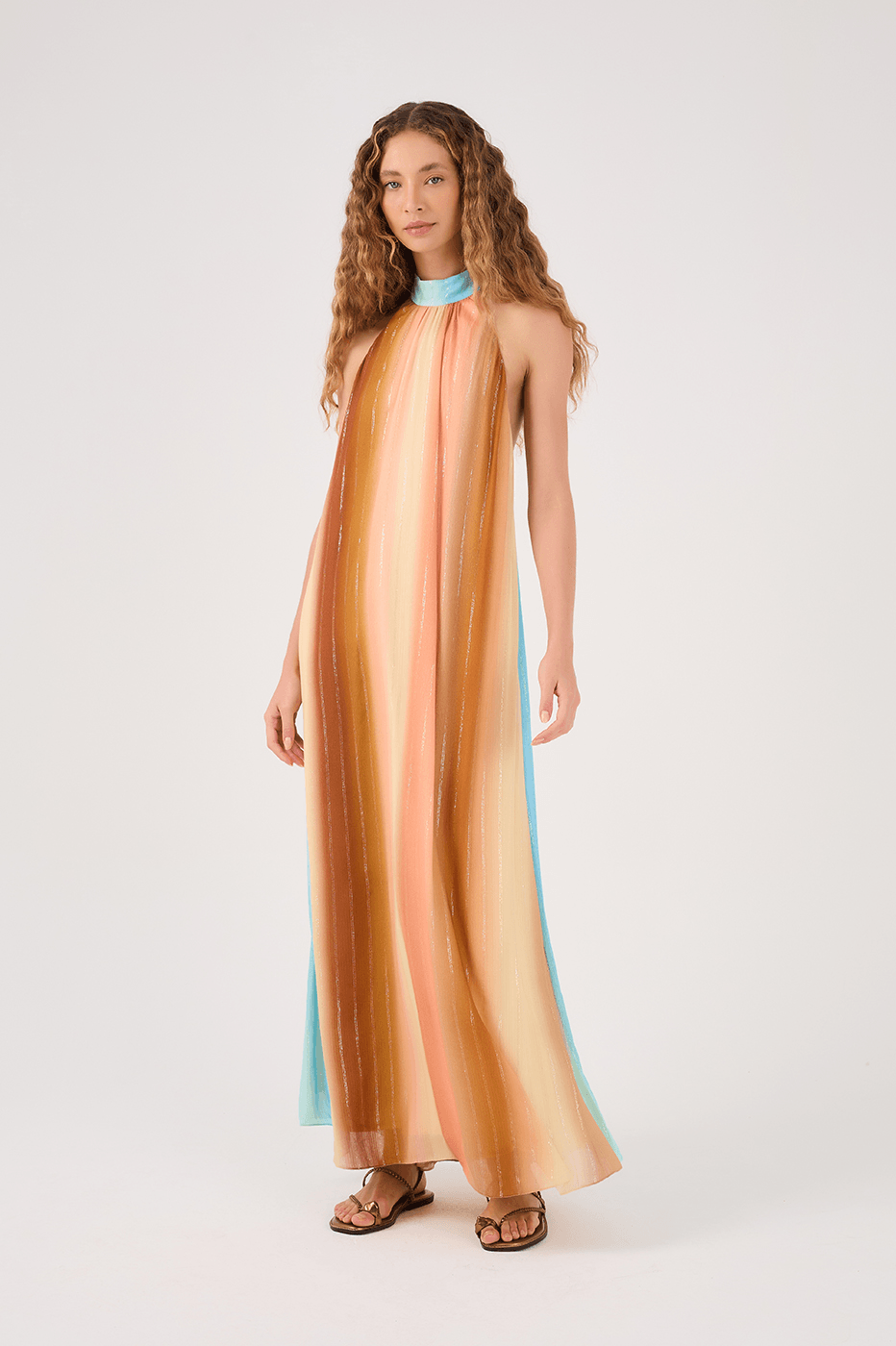 Cut-Out Lurex Recanto Print Dress_2