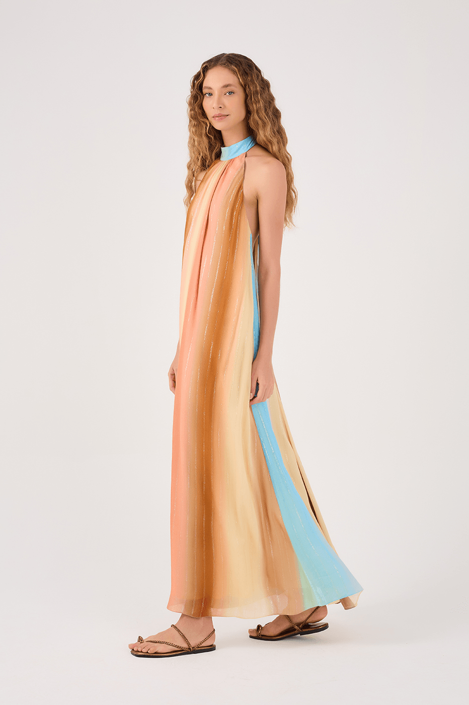 Cut-Out Lurex Recanto Print Dress_3