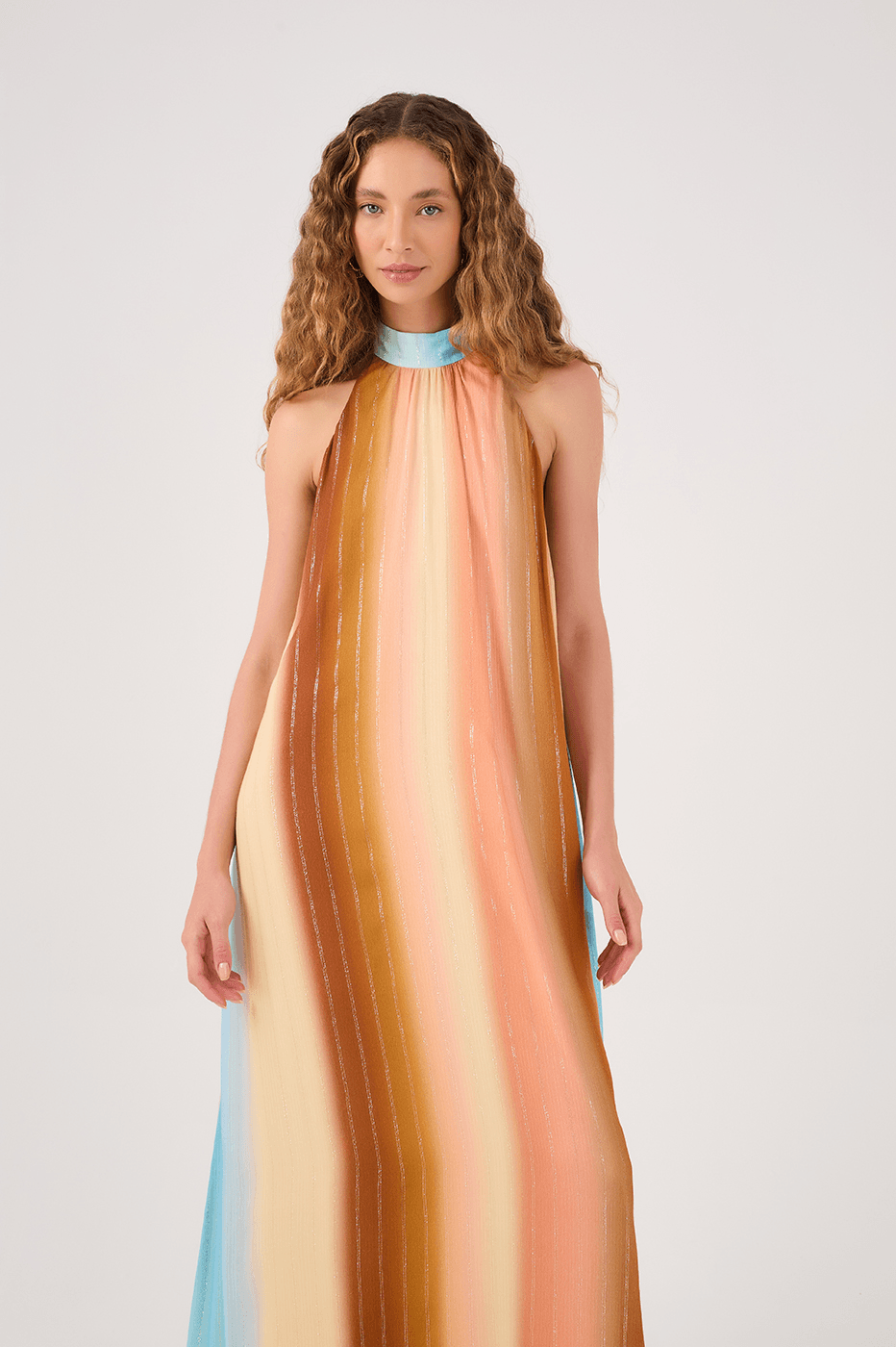 Cut-Out Lurex Recanto Print Dress_4