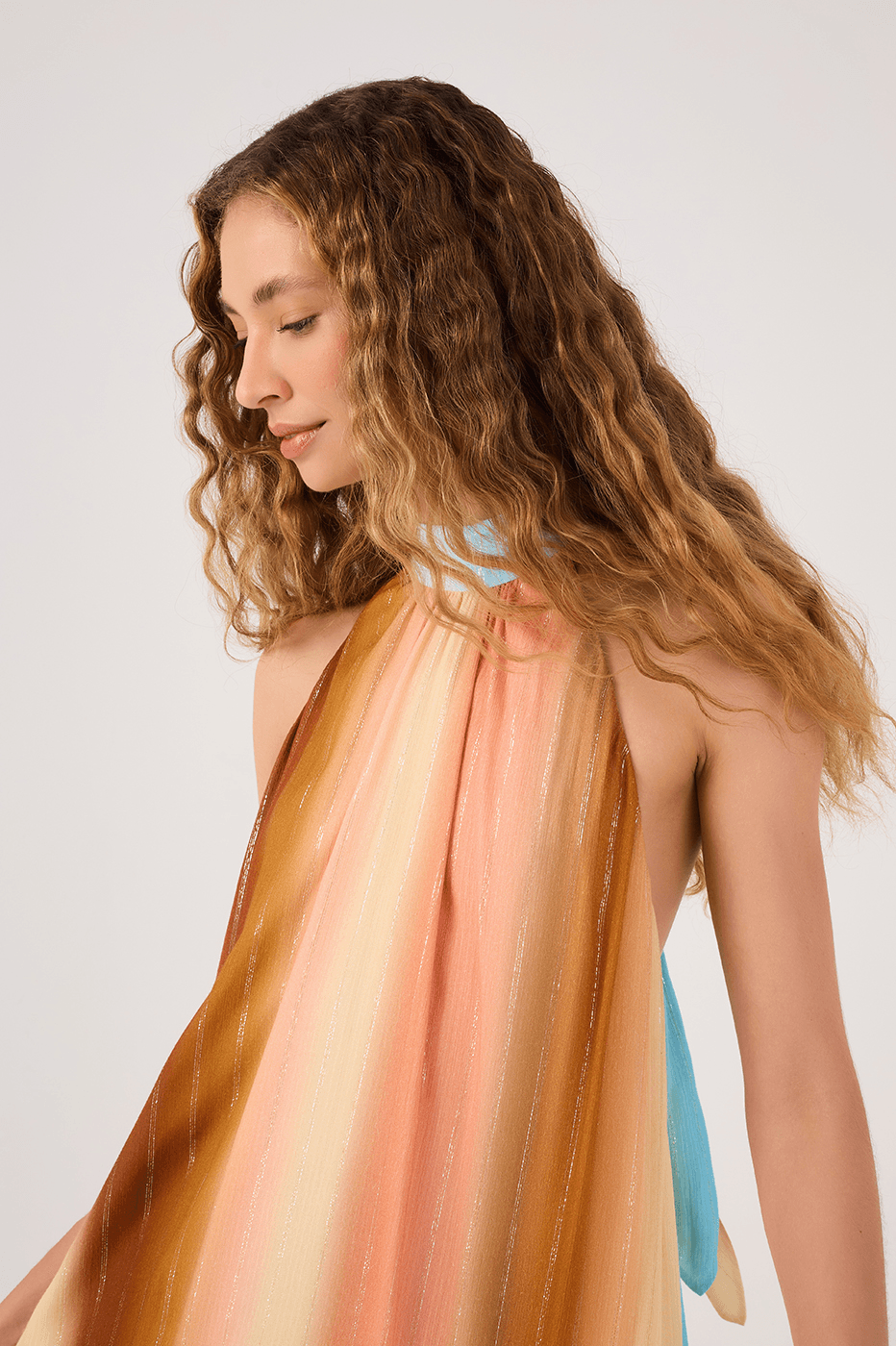 Cut-Out Lurex Recanto Print Dress_5