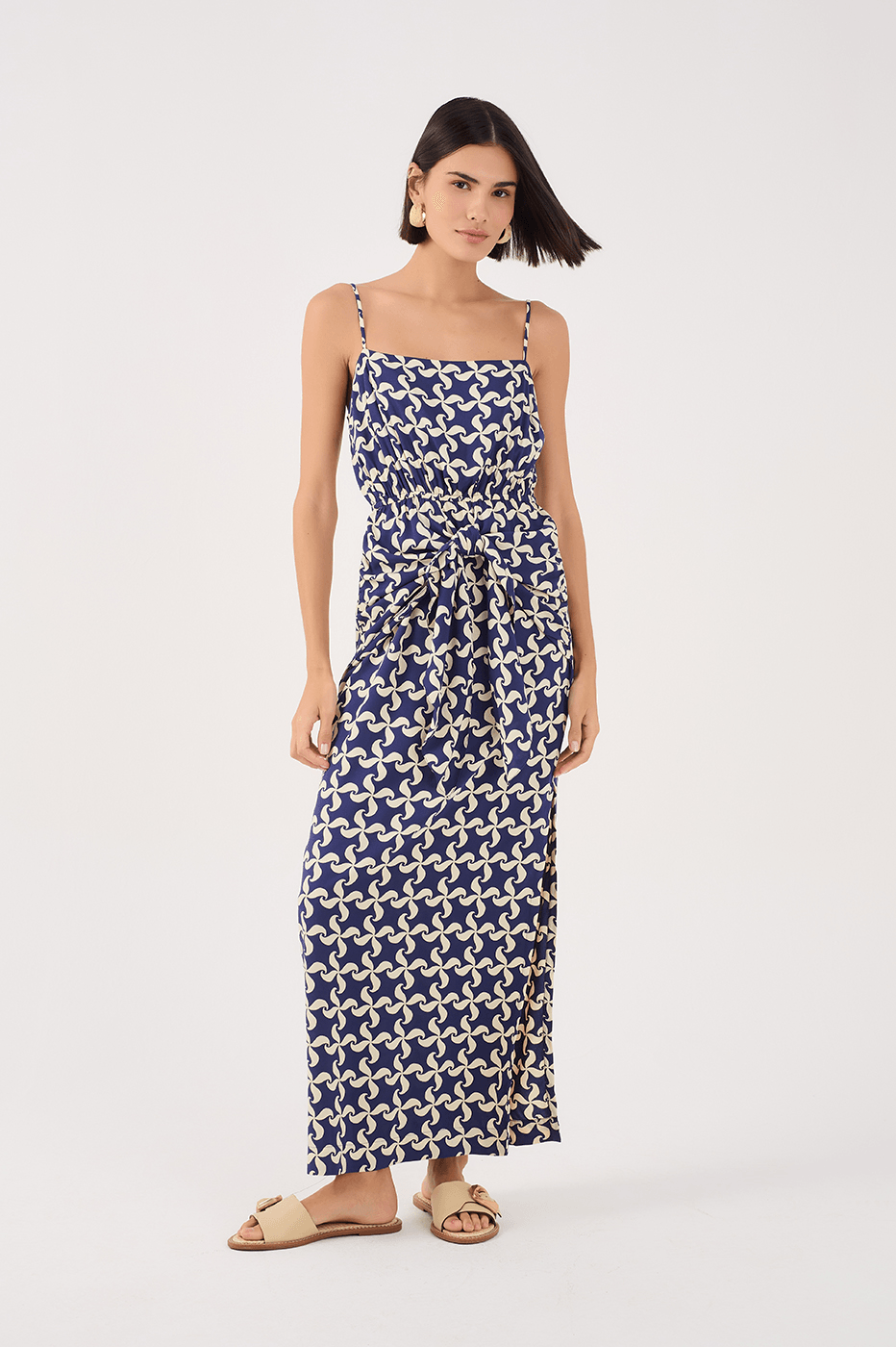 Catavento Print Midi Dress_2