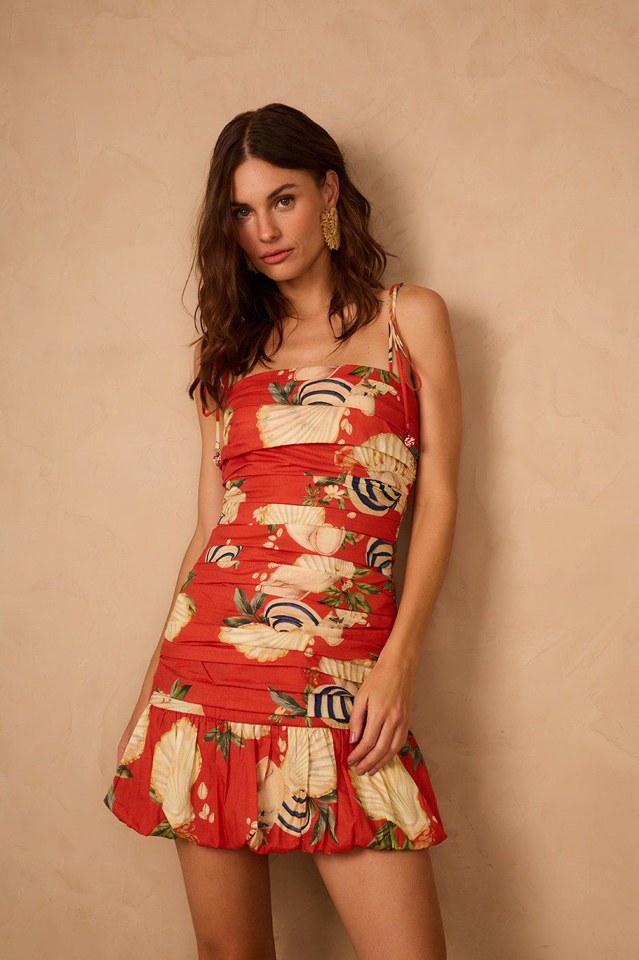 Baloon Sea Shell Print Dress_1